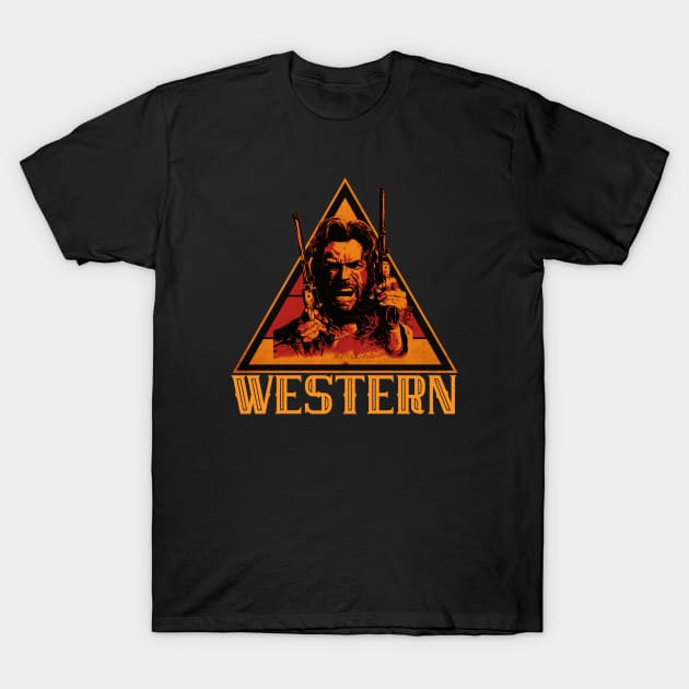 Western Vintage Sign T-Shirt by CTShirts